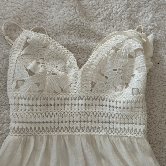 White tie back mini dress - size S - Picture 2 of 5